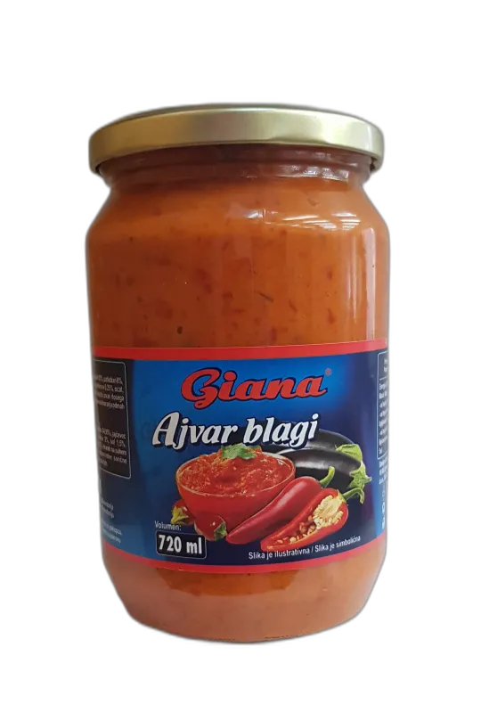 Ajvar blagi 680g, Giana