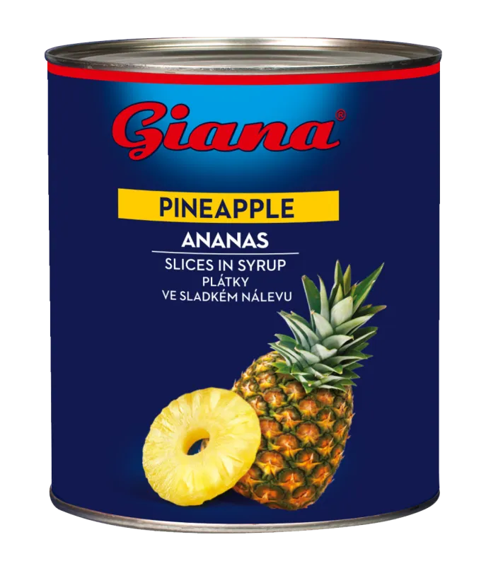 Rezine ananasa v sirupu 3050/1790g, Giana