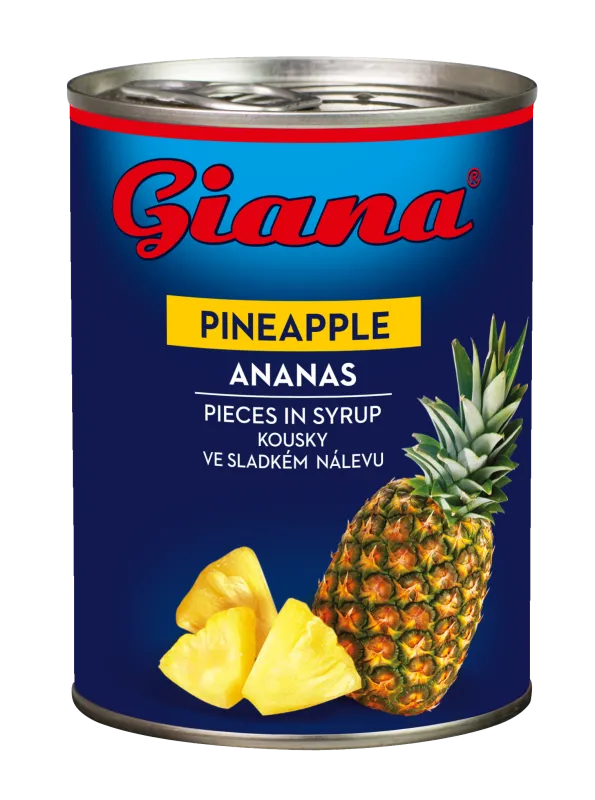 Kosi ananasa v sirupu 565/340g, Giana