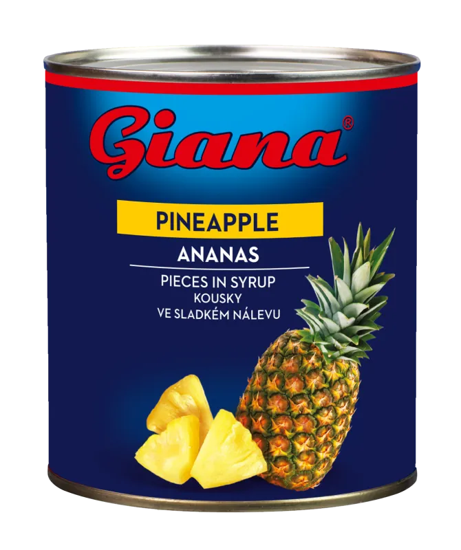 Ananas komadi 850/490g, Giana