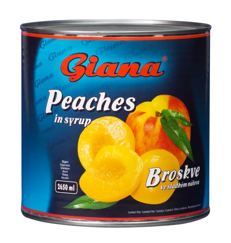 Polovice breskve v sirupu 2600/1500g, Giana
