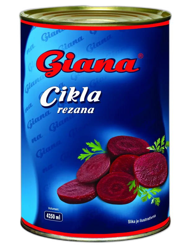 Rdeča pesa v rezinah 4200/2200g, Giana