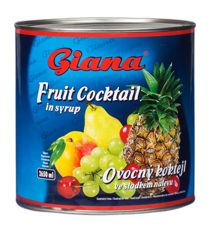 Mešani sadni kompot v sirupu 2500/1500g, Giana