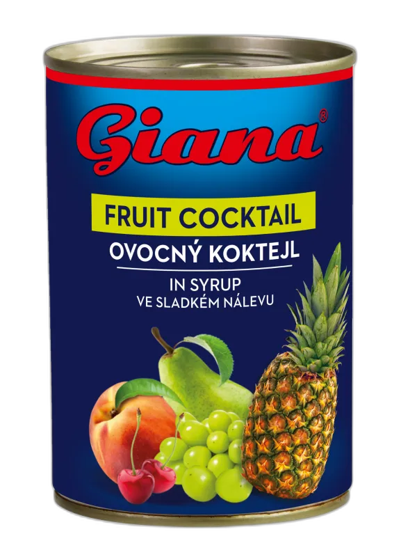 Mešani sadni kompot v sirupu 410/250g, Giana