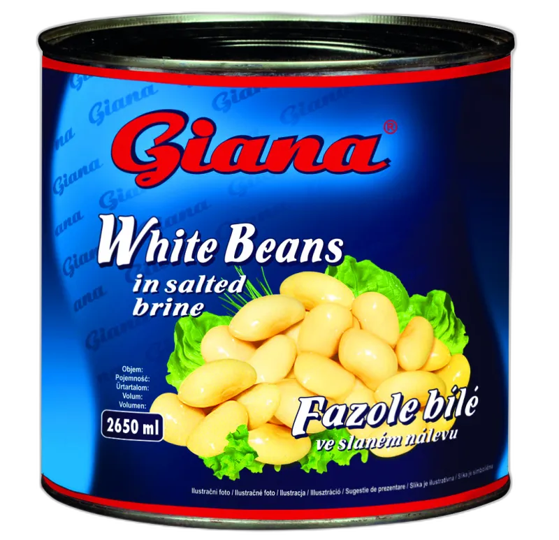 Beli fižol v slanici 2500/1500g, Giana