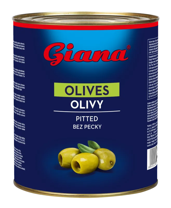 Zelene olive brez koštic 3000/1450g, Giana