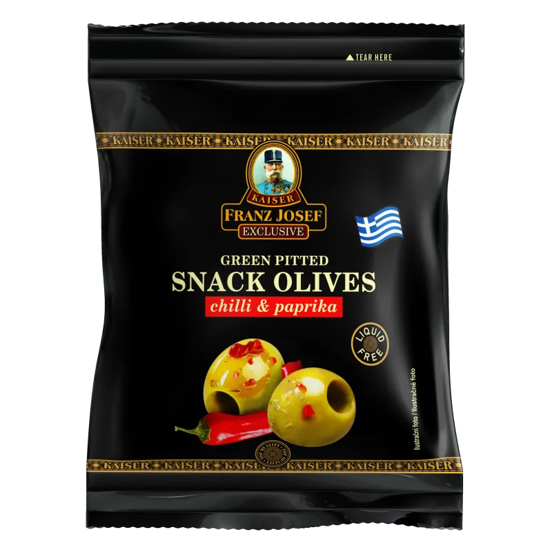 Zelene olive s čilijem i poprom 70g, FJK