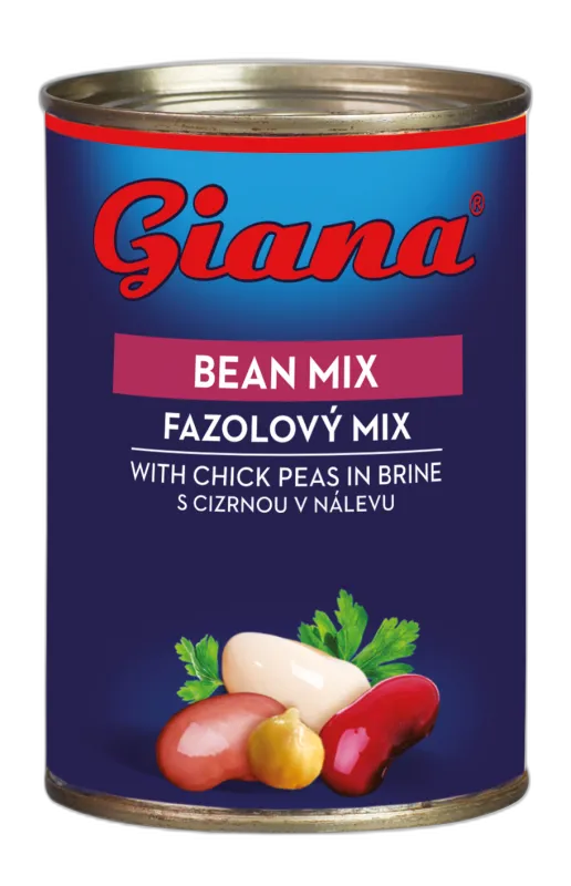 Mešanica fižola in čičerike 400/240g, Giana