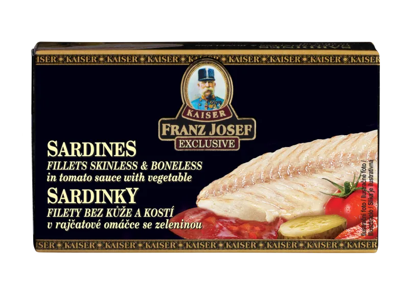 Fileti sardel BKK v paradižnikovi omak z zelenjavo 90g, FJK