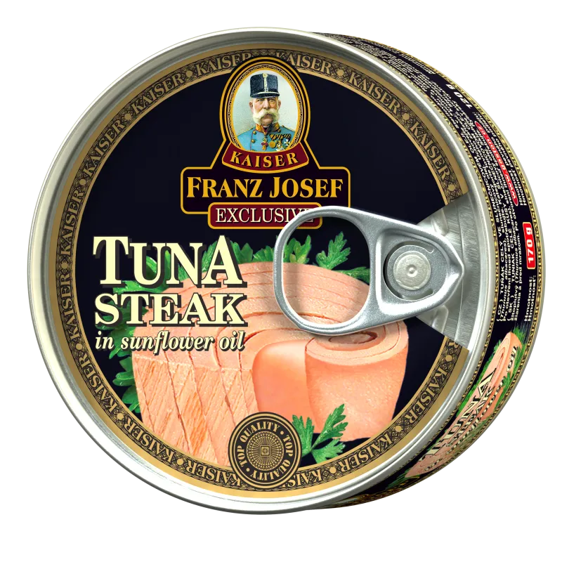 Tun v kosu v sončničnem olju 170/120g, FJK